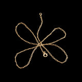 Victorian 18k Long & Short Link 17" Paperclip Chain