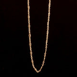 Victorian 15k Gold 16" Love Knot Chain