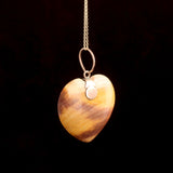 Victorian Heart-Shaped Agate Specimen Necklace