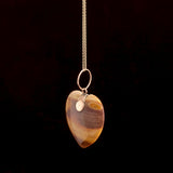Victorian Heart-Shaped Agate Specimen Necklace