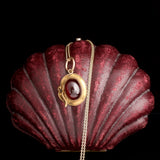Victorian Garter-Framed Garnet Necklace