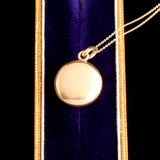Victorian Enamel & Diamond Pansy Locket