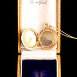 Victorian Enamel & Diamond Pansy Locket
