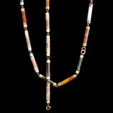 Victorian Jasper & Agate Specimen Convertible Necklace