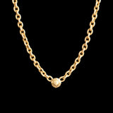 French Archaeological Style Reeded Link Collar