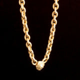 French Archaeological Style Reeded Link Collar