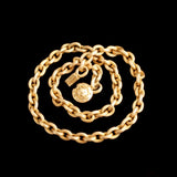 French Archaeological Style Reeded Link Collar