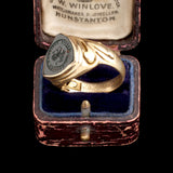 Victorian "Recte Faciendo Securus" Shield Signet Ring