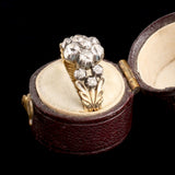 Georgian Diamond Pansy Mourning Ring