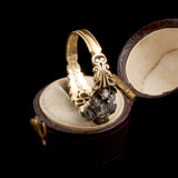 Georgian Diamond Pansy Mourning Ring