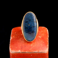 Danish Modern Blue Opal Cocktail Ring