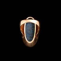 Danish Modern Blue Opal Cocktail Ring