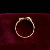 Late Victorian Turquoise & Garnet Twin Snakes Ring