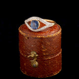 Edwardian Diamond & Sapphire Eye Ring