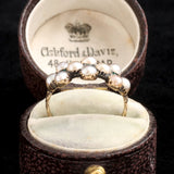 Georgian Pearl & Emerald Quatrefoils Ring