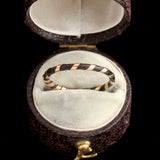 Victorian Gold Ribboned Elephant Hair Ring