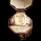 Early Victorian Caduceus Intaglio Ring