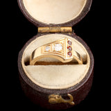 Vintage Garnet & Diamond Nail Ring