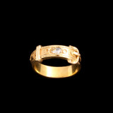 Victorian Rose Cut Diamond Buckle Ring