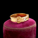 Victorian Rose Cut Diamond Buckle Ring