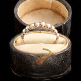 Georgian Seed Pearl Half Hoop