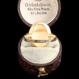 Georgian "Just as the twig is bent..." Sepia Mourning Ring