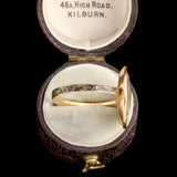 Georgian "Just as the twig is bent..." Sepia Mourning Ring