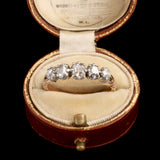 Georgian Table Cut Diamond Five Stone Ring