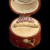 Early Victorian Ruby Five Stone Ring