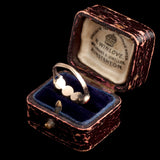 Georgian Carved Coral Four Stone Ring