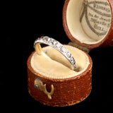 Georgian Rose & Old Mine Cut Diamond Eternity Ring