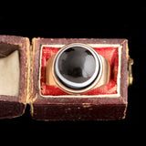Georgian Bullseye Agate Mourning Ring