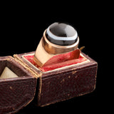 Georgian Bullseye Agate Mourning Ring