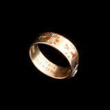 1940s Diamond & Enamel Masonic Ring