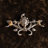 18th Century Portuguese Topaz & Amethyst Brooch