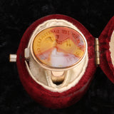 Georgian "Je me fait un jeu dagiter les coeurs" Agate Intaglio Ring
