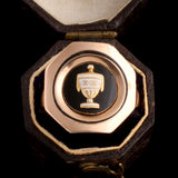 Georgian Octagonal Enamel Urn Ring