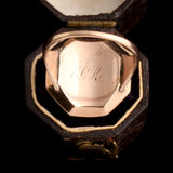Georgian Octagonal Enamel Urn Ring